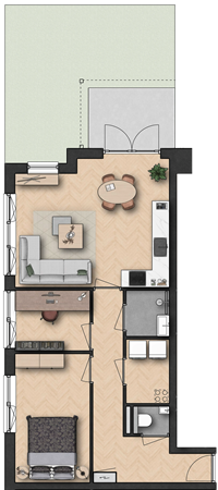 Floorplan - Brugweg Bouwnummer 4, 2741 KZ Waddinxveen